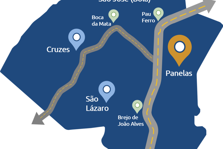 Mapa de Panelas Pernambuco