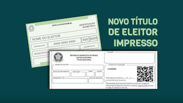 Novo T Tulo De Eleitor Impresso E Com Qr Code Panelas Pernambuco
