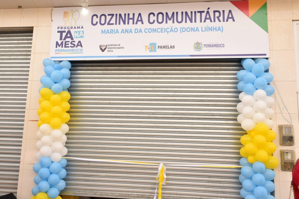 inauguração cozinha comunitária de Panelas-PE