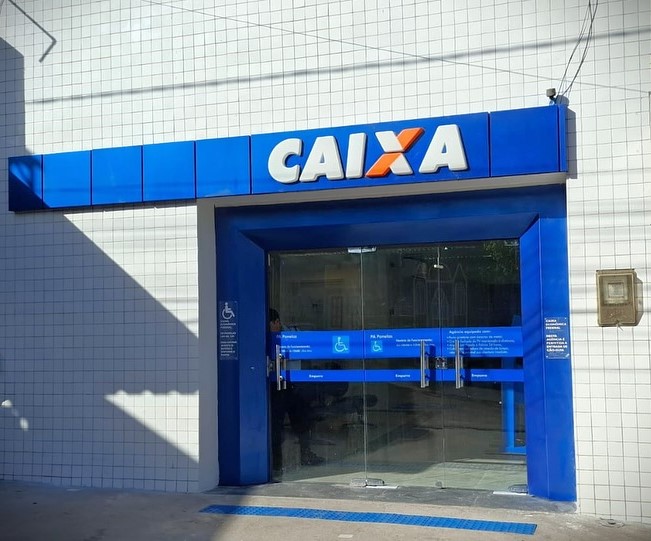 FAIXADA DA AGENCIA DA CAIXA EM PANELAS-PE