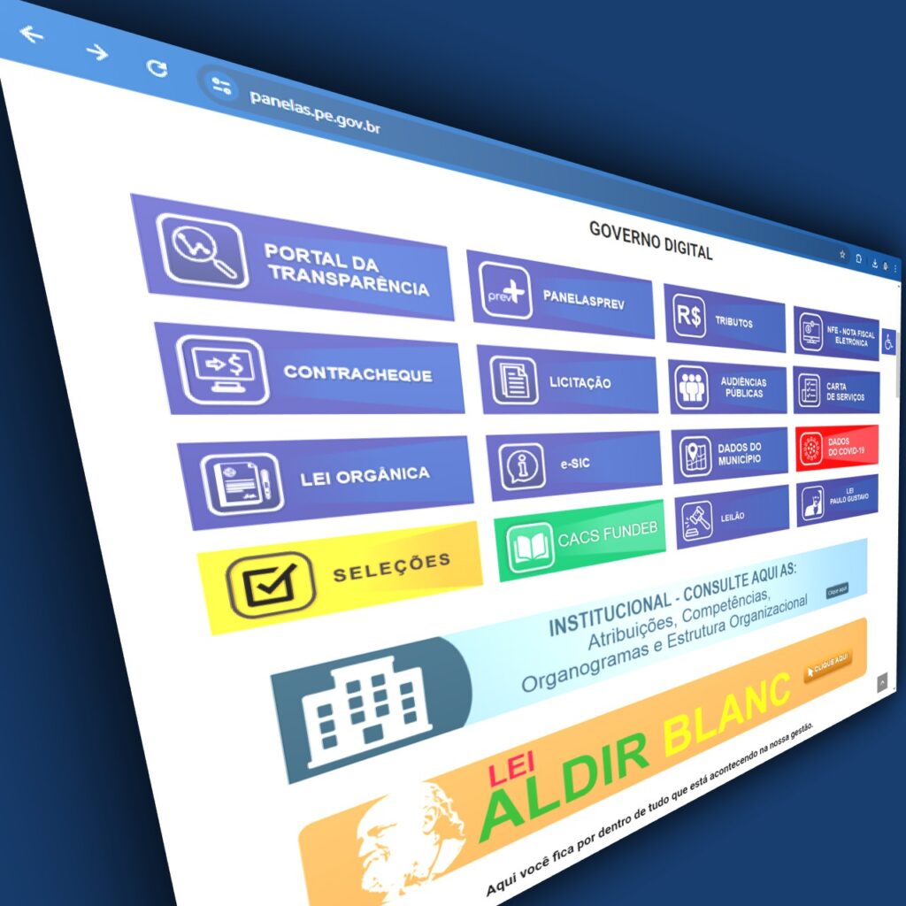 Website - Governo Digital de Panelas-PE