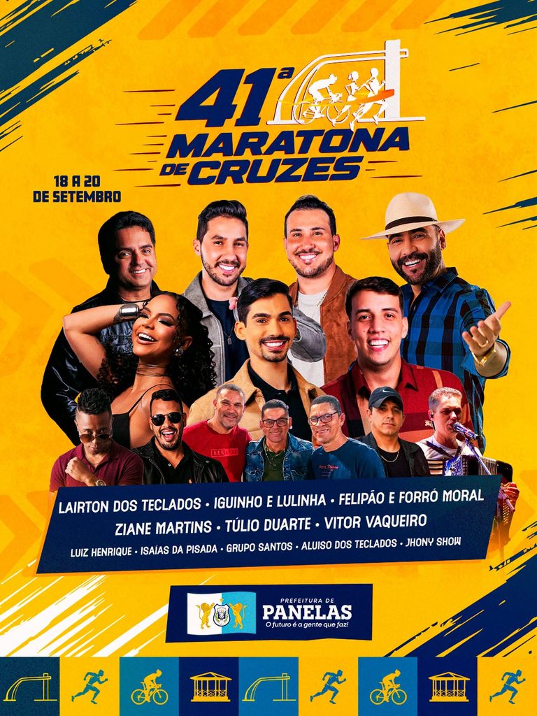 ATRAÇÕES E BANDAS DIVULGADAS PARA A MARATONA DE CRUZES 2026